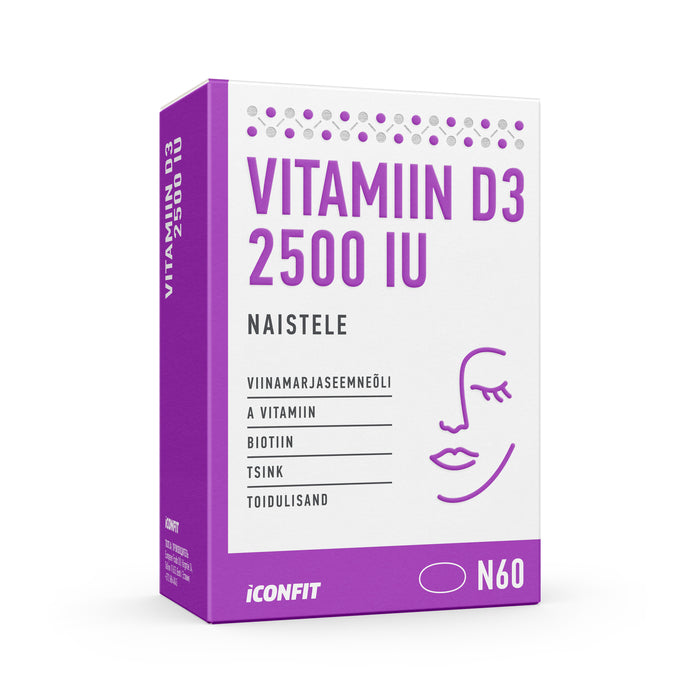 ICONFIT D3 vitamīns 2500 IU (90 kapsulas)