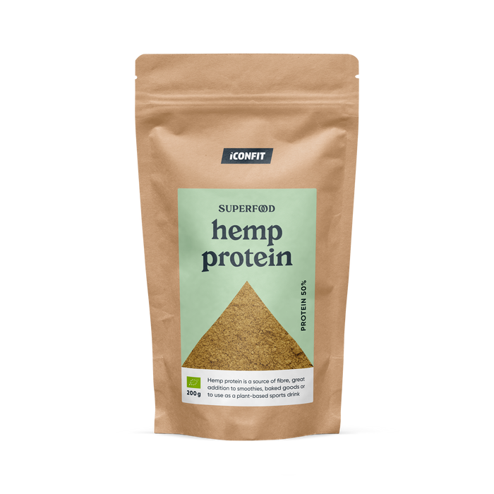 ICONFIT Superfoods Ekologiškas kanapių baltymas 50% 200 g