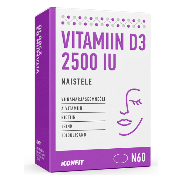 ICONFIT Vitamin D3 for women 2500 IU (60 kapsúl)
